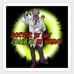 Surgeon Zombie Healthcare Night Shift Doctor Sticker